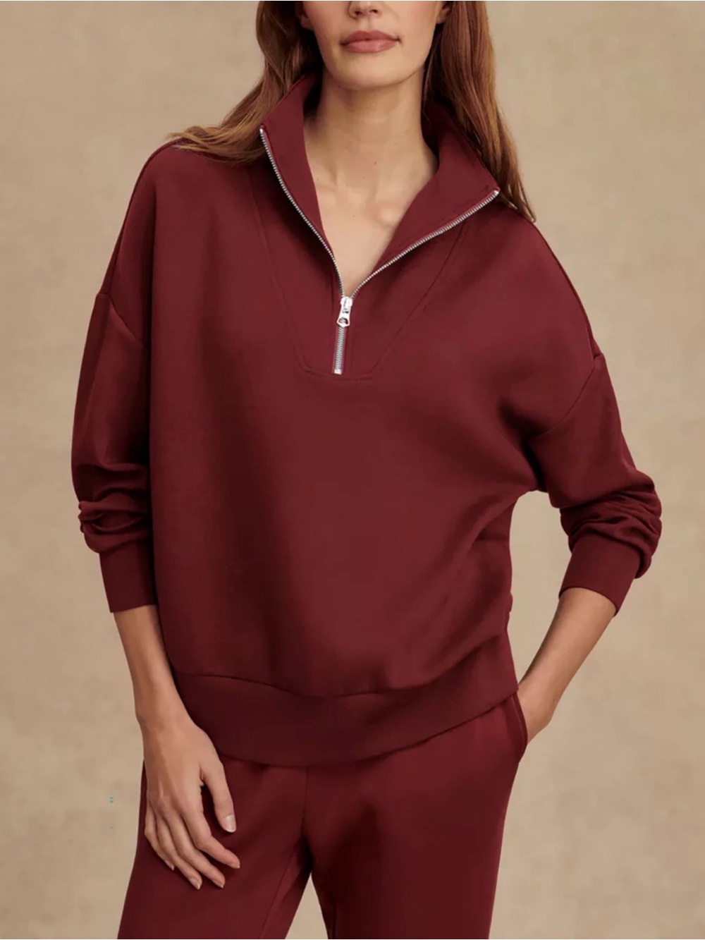Varley Women's Hawley 1/2 Zip Sweatshirt —M